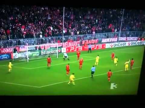 Bayern Munchen 3-1 Villareal. Champions league highlights