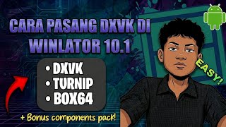 CARA PASANG DXVK WINLATOR EZ GW MAH   #trending #fypシ #lewatberanda #carapasang #dxvk #winlator #win