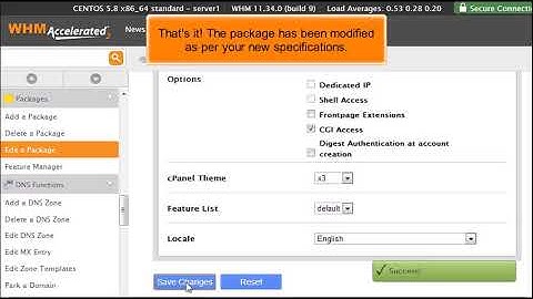 9How to edit or delete hosting packages in WHM