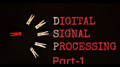 #DIGITAL SIGNAL PROCESSING  PART 1 / B.TECH ECE/EEE