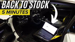 Flashing Back To Stock With M-Tuner - Less Than 5 Minutes !!