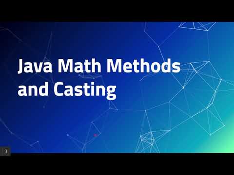 Intro to Java - 1.7 | Math Methods and Casting - YouTube