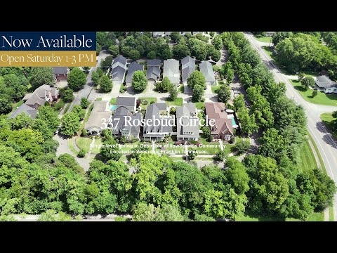 337 Rosebud Circle, Franklin, TN home video tour