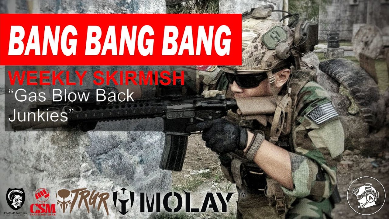 Airsoft Andrew Indonesia - Weekly Skirmish - Gas Blow Back Operator Part 1