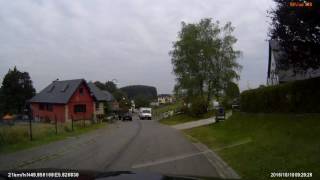 Bloquage de rue - Strassen Sperre Dash Cam Mio Vu 388