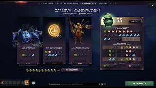 DOTA 2 - THE LAST REROLLS! CARNIVAL CANDYWORKS!
