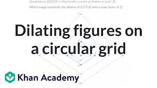 Dilating figures on a circular grid
