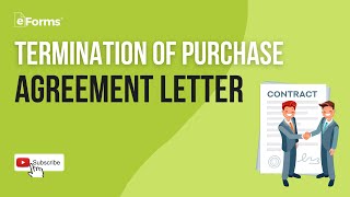 Termination of Purchase Agreement Letter - EXPLAINED