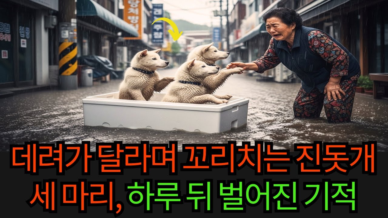 데려가 달라며 꼬리치는 진돗개 세 마리, 하루 뒤 벌어진 기적 | 감동사연 | 오디오북