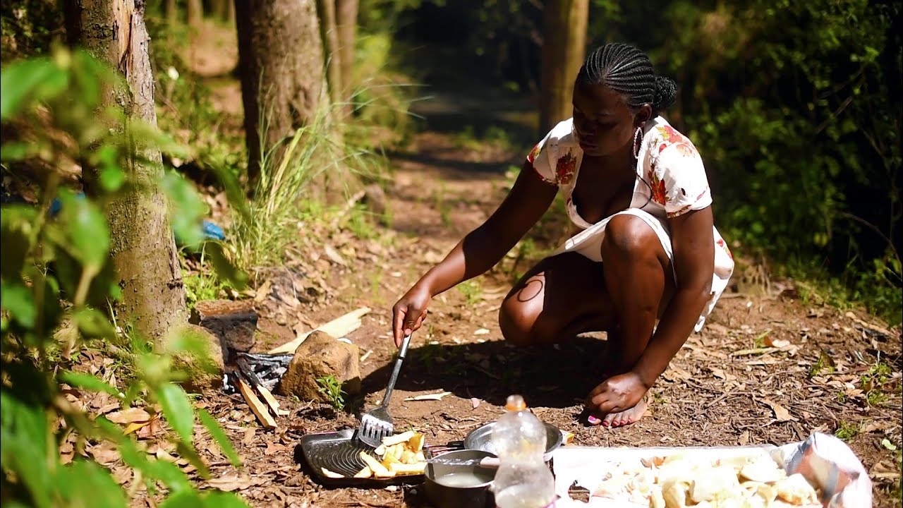 SOLO GIRL CAMPING IN THE RAIN FOREST |MORNING CAMPING | NATURE ASMR ...