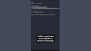 Automatize seu backup de arquivos com Python | #shorts