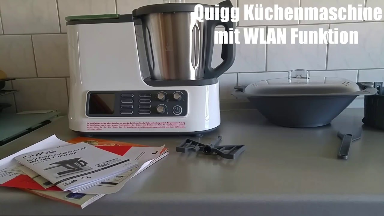 Quigg Ambiano Aldi Kuchenmaschine Mit Wlan Funktion Zubehor 2017 Youtube