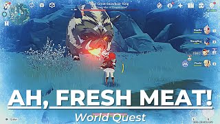 Ah, Fresh Meat! | World Quest Guide - Genshin Impact