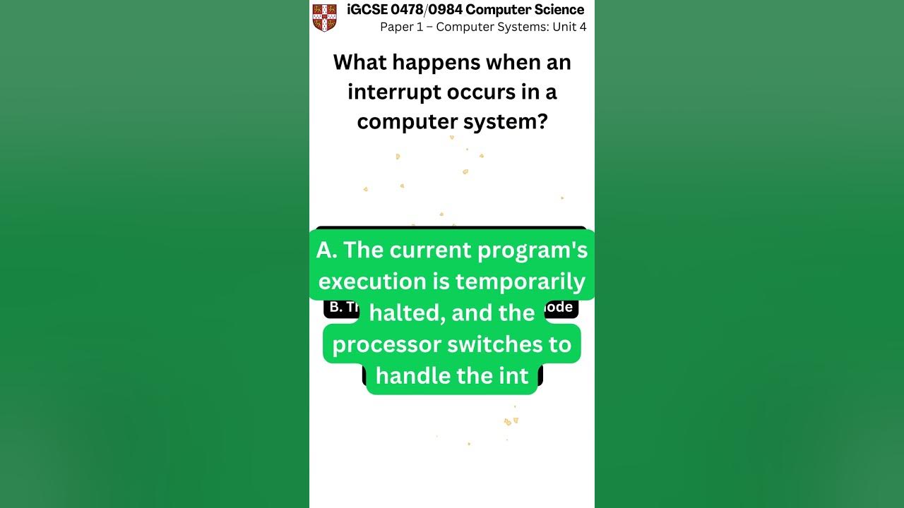 iGCSE Computer Science 0478 0984 Paper 1 Unit 4 q021 v1 - YouTube