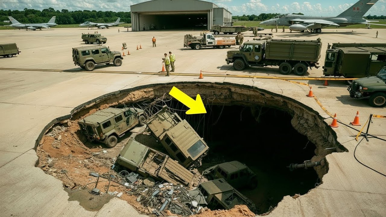A Massive Sinkhole Opened at Area 51 — But What the Drone Found Inside Shocked Everyone