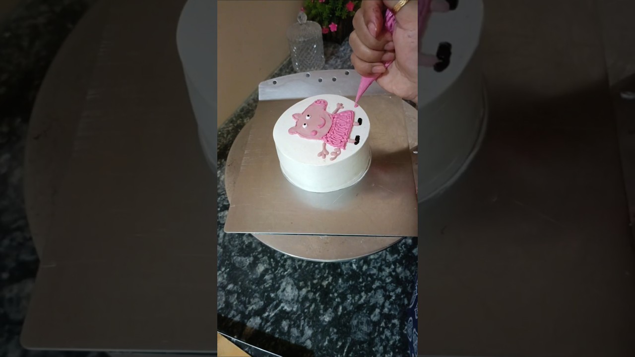 cute Pink piggy bento cake 🎂🍰