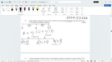 VECTOR 2, EXTERNAL DIVISION OF A LINE , RATIO THEOREM