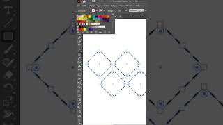 How to Design a Dashed Diamond Grid Pattern in Illustrator 💎⚪