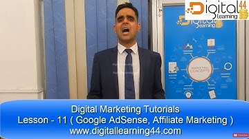 Lesson 11/12 - Google AdSense, Affiliate Marketing Tutorial in Hindi