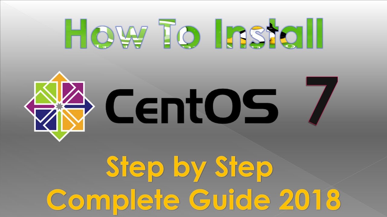 การติดตั้ง centos 7  2022 New  How to Install CentOS 7 Linux Step by Step 2018 Guide