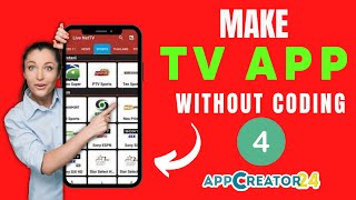 app creator 24 | how to make live tv app in app creator 24 Part 4 screenshot 5