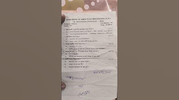 class 7 History 1st Unit Test Question Paper 2024/class 7 first summative question/ #short #shorts