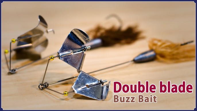Big and Small sizes: How to make a 4-bladed prop for buzzbait. 