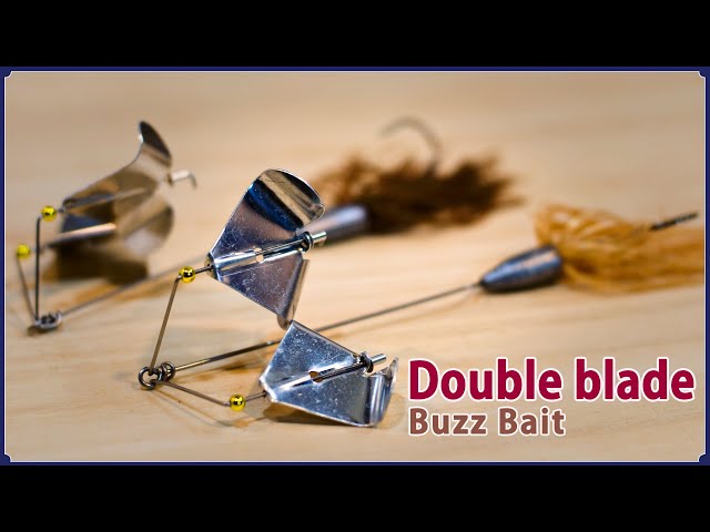 How to make the Double Blade Buzz bait (Twin arm style buzzbait