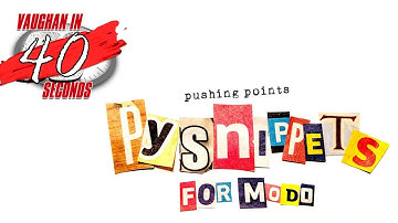 MODO | The Pushing Points PySnippets for MODO Kit