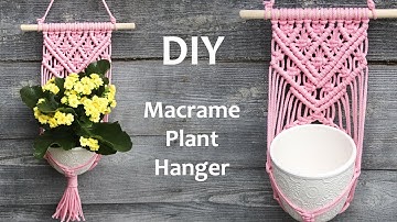 DIY Macrame Plant Hanger Tutorial | Macrame Wall Hanging Tutorial | Макраме Кашпо Для Цветов