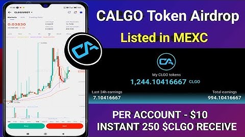 CALGO MINING APP! CALGO Token Withdrawal Start! #airdrop 