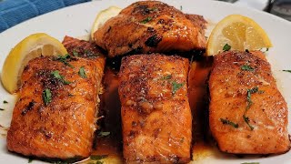 Flavorful Honey Garlic Butter Salmon || Juicy & Easy Recipe
