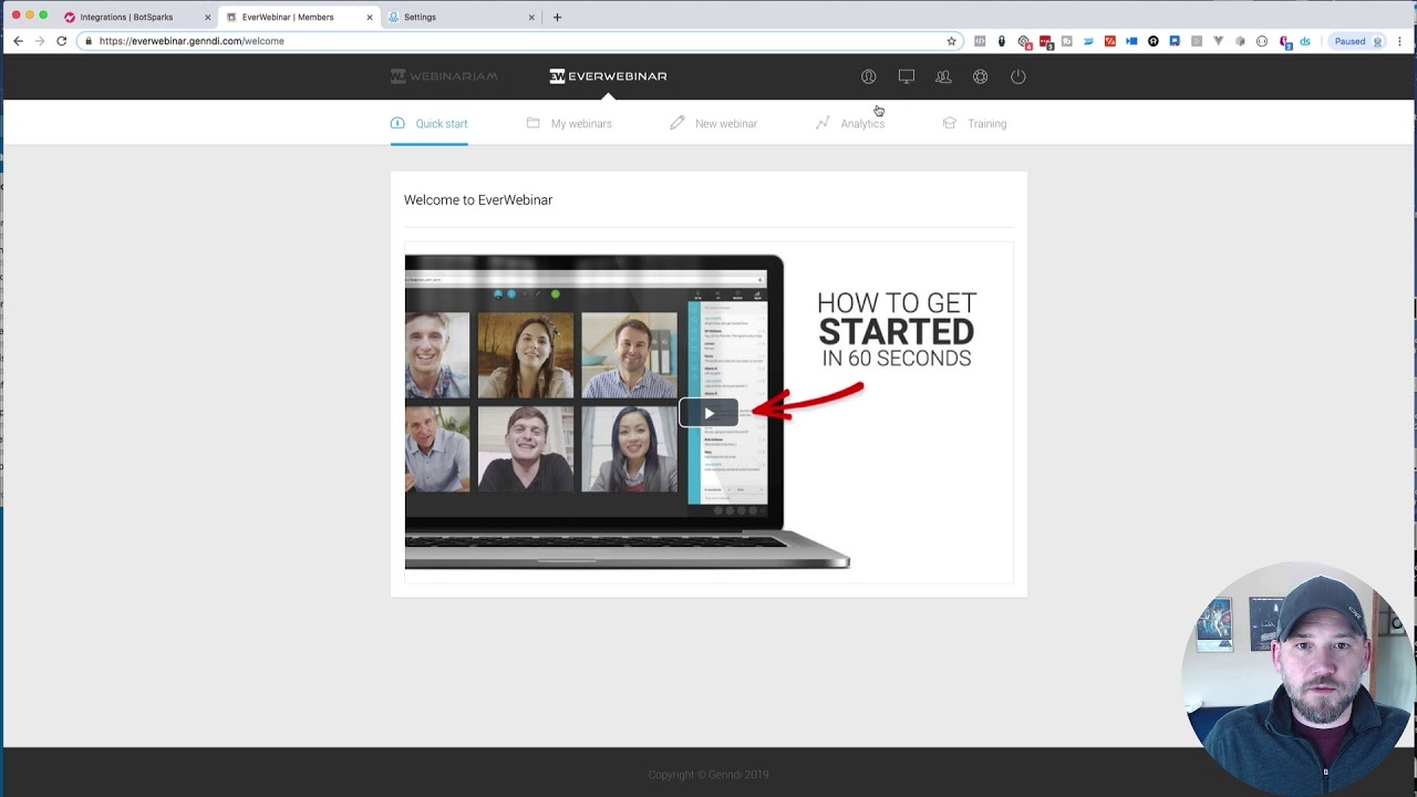 BotSparks Setup - Connecting to EverWebinar