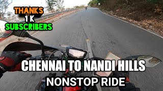 CHENNAI TO NANDHI HILLS | HEAVY FOG RIDE | APACHE 2004V