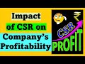 Impact of Corporate Social Responsibility (CSR) on Profitability of a company