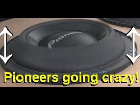 x2 Pioneer SPL Subwoofers - CRAZY bass & flex video phone beyonce mp3