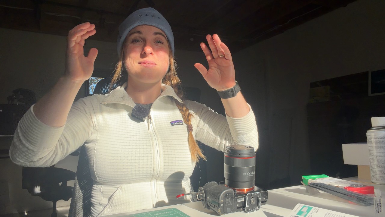 Sweeping Camera Cleaning my camera sensor 👣 Hiking Gear Care - YouTube