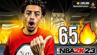 I WENT ON 65 GAME WINSTREAK on 1V1 COURT WITH MY 2-WAY 3PT SHOT CREATOR BUILD NBA 2K23!