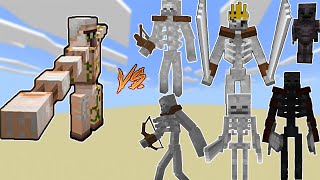 Spinning Iron Golem Iron Golem Upgrade Vs All Skeleton