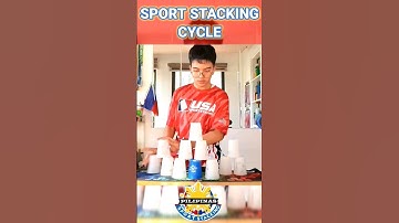 A Fast Sport Stacking Cycle in 5.986 Seconds! #cupstacking #fast #shorts