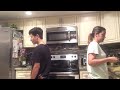 Kitchen Karaoke with my mom