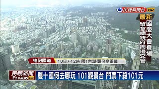 雙十連假商機101觀景台門票下殺101元－民視新聞 