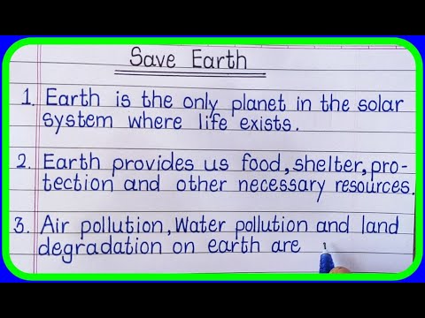 Essay on sos planet earth