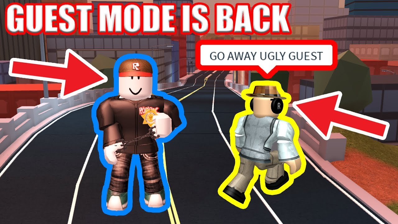 How To Play As Guest Roblox Jailbreak Playing As Guest Youtube - roblox play as guest free