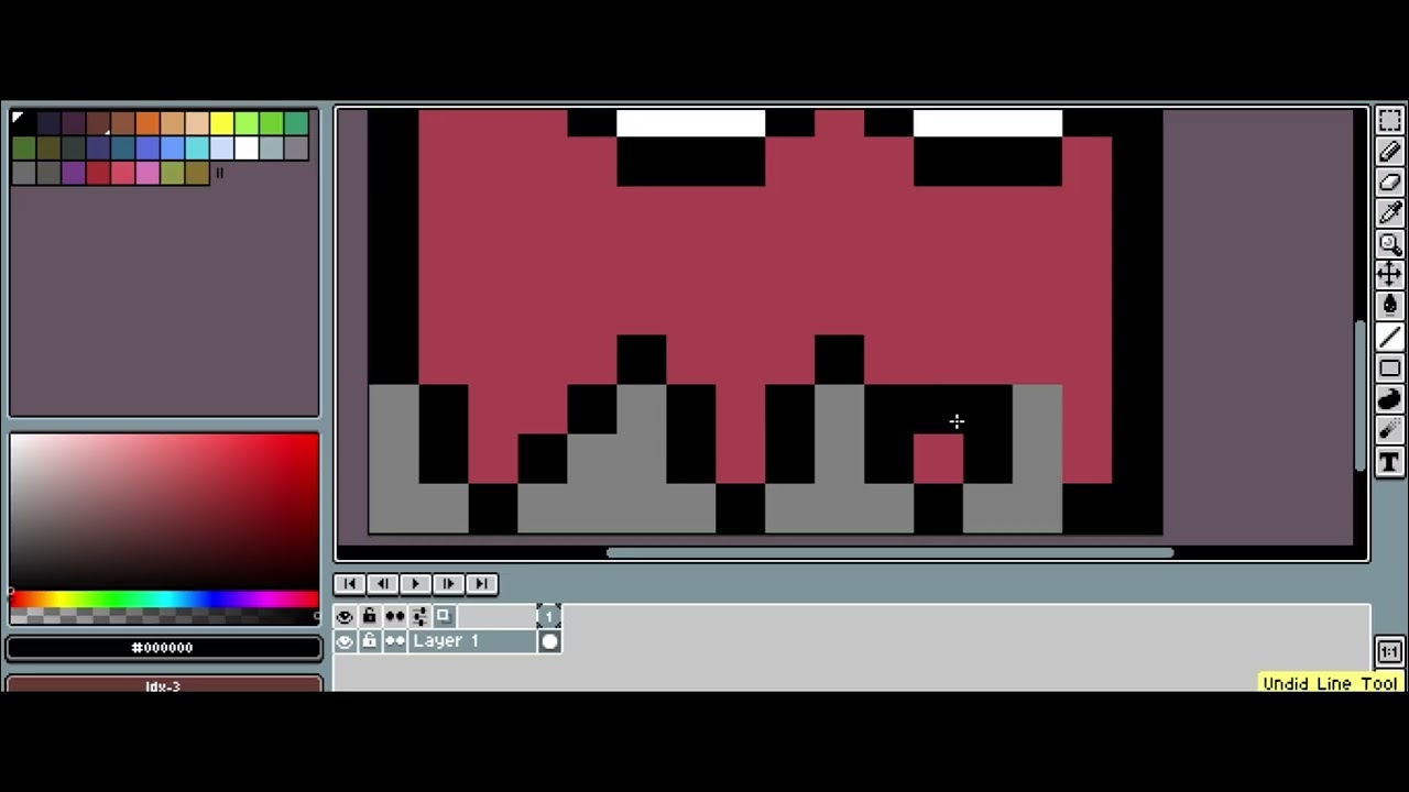 Praticando Pixel art 10: Fantasminha Pac man