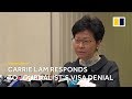 Carrie Lam responds to denial of visa for Victor Mallet, British journalist at Financial Times