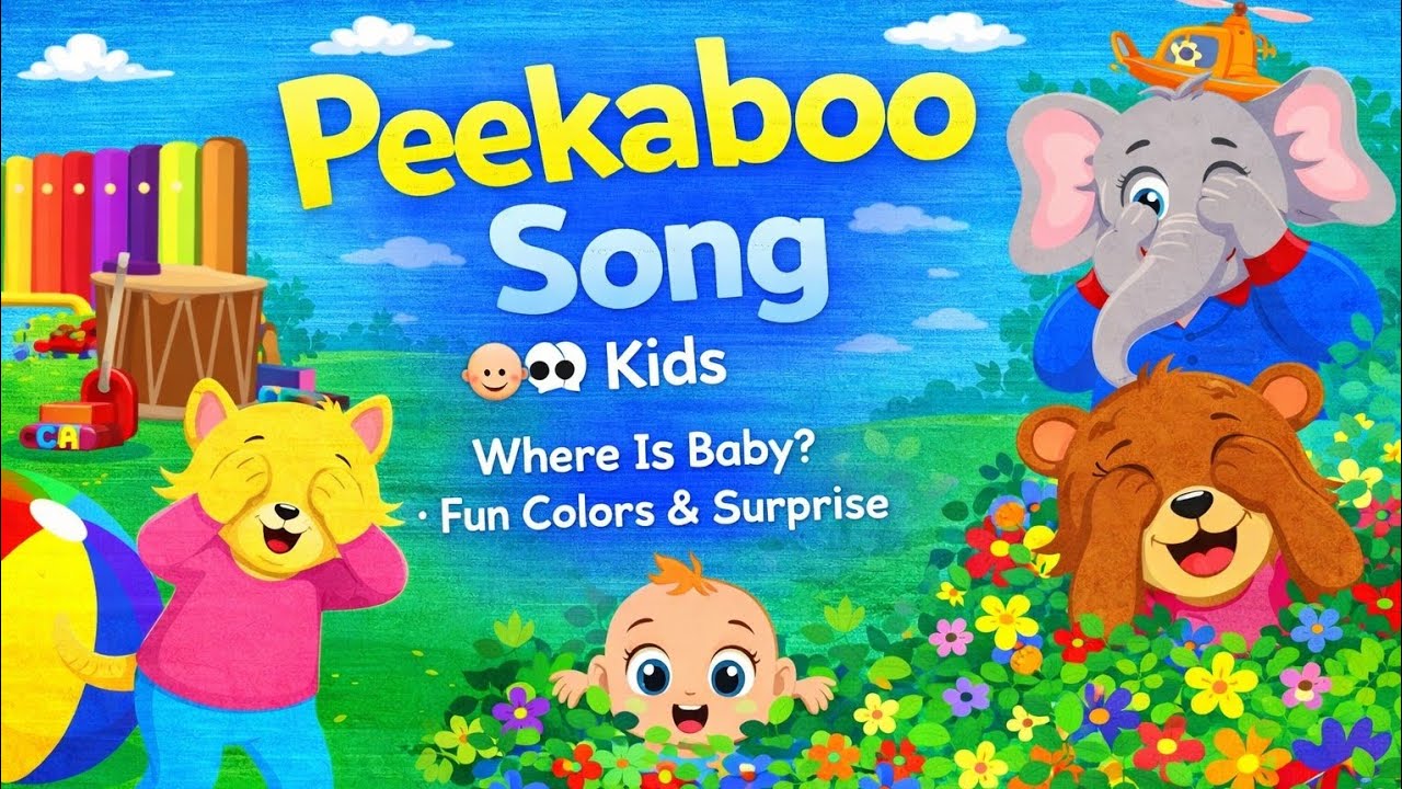 Peekaboo Song for Kids 👶 | Where Is Baby? | Fun Colors & Surprise | Kids Place