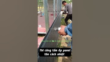 Tấm ốp panel ngoài trời tôn cách nhiệt  #khosangolamdong #panel #nhadep