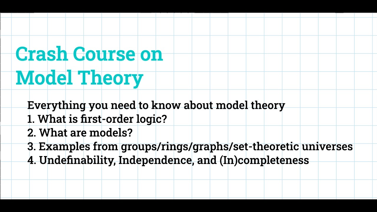 Crash Course Model Theory