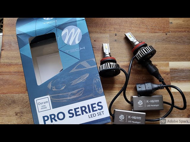 M-TECH LSPRO PRO SERIES LED HEADLIGHTS 5700K (Review, Install + LUX Test) 